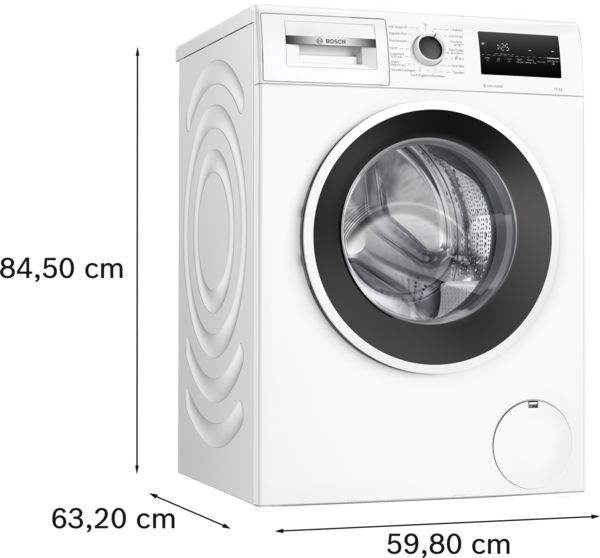 Bosch Serie 4 WAN2827TNL Wasmachine - 9 kg - 1351 RPM - Wit