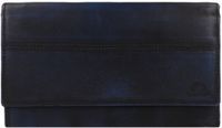 GREENBURRY Destressed Long Wallet RFID Navy Blue