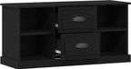 vidaXL TV-kast, 99,5 x 35,5 x 48 cm, zwart, eikenlook