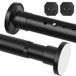 Tringle à rideaux extensible sans perçage 98-150 cm, Noir