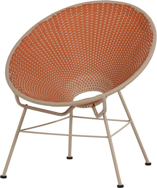 WOOOD Kazoun Loungestoel - Kunststof - Oranje