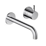 Hotbath Cobber wastafelkraan - inbouw - voorsprong 25cm - met inbouwdeel - eengreeps - chroom CB105EXT25CR