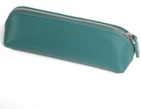 Étui à crayons en cuir - Étui vintage avec boîte cadeau en bleu