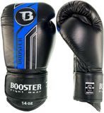 Booster Pro Range BGL V9 Bokshandschoenen – Handgemaakt in Thailand – Premium Echt Leer – Zwart/Blauw – 10 oz