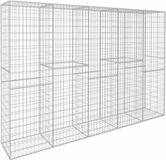 vidaXL Schanskorfmuur met deksel 300x50x200 cm gegalvaniseerd staal