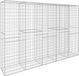 vidaXL Schanskorfmuur met deksel 300x50x200 cm gegalvaniseerd staal