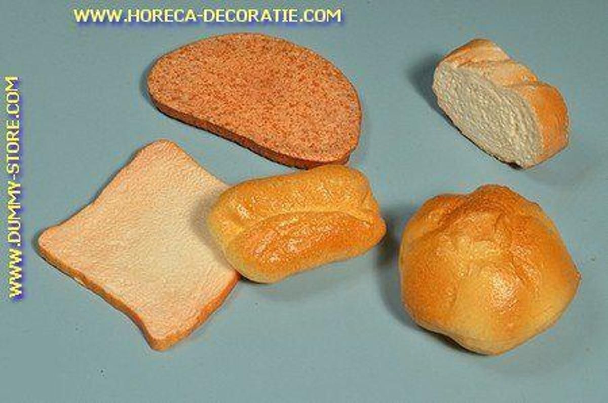 Horeca-decoratie.com Brood assortiment 5 stuks - brooddummy