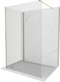 Mexen Kioto paroi de douche Walk-in 100 x 80, transparent, doré