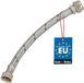 KOTARBAU® Tuyau de raccordement flexible 3/8"x3/8" - Tuyau de raccordement pour robinetterie 20 cm - Tuyau de robinet flexible - Écrou tournant x raccord à compression - Tuyau de raccordement sanitaire - Tuyau de raccordement tressé en acier inoxydable - Argent