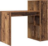 vidaXL Bureau Oud Hout Bewerkt hout 108 x 55 x 103.5 cm