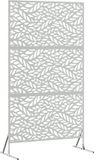 vidaXL - Privacyscherm - 100 x 50 x 180 cm - Gegalvaniseerd staal - zilver