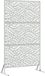 vidaXL - Privacyscherm - 100 x 50 x 180 cm - Gegalvaniseerd staal - zilver