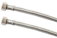 Boutté FF12 slang, voor sanitair, vrouwelijk, 12 x 17, lengte 300 mm, DN8, zilverkleurig