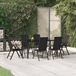 Prolenta Maison Exclusive Tuinset, 7-delig, zwart, van polyrotan
