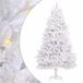 vidaXL - Kunstmatige - Hinged - Kerstboom - Wit - 300 - cm - PVC - en - Staal