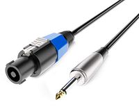 Audibax Power Amp kabel Speakon naar Jack Mono 1,5 meter luidsprekerkabel