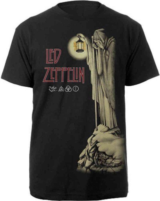 Led Zeppelin Hermit Heren T-shirt - zwart - L
