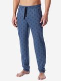 Schiesser Mix+Relax pyjamabroek Mannen faded denim Gestipt 100% Katoen