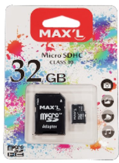 MAX'L MAXL854712 - MicroSDHC - 32GB - Class 10 - Zwart