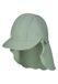 Sterntaler Uniseks pet met klep, nek, effen beanie-muts, Matgroen, 49