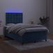 Maison Exclusive - Boxspringbed met matras en LED-verlichting, donkerblauw, 120x200 cm, fluweel