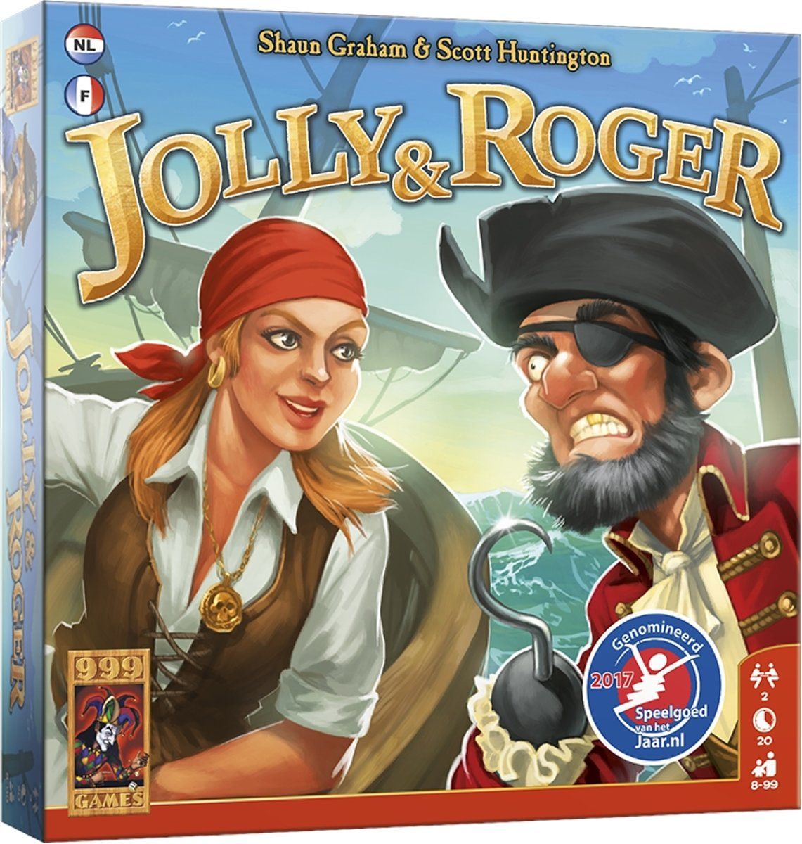 999 Games Jolly & Roger - Bordspel
