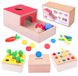 Jouets en bois pour la motricité - Jeu Montessori 4-en-1 pour bébés