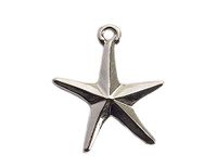 INNSPIRO Mooie bedels metalen hanger, ster, 5 punten, 16 x 20 mm, 25 stuks