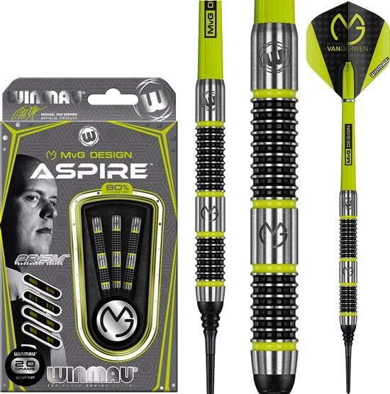 WINMAU Winmau MvG Aspire softtip dartpijlen 20 gr.