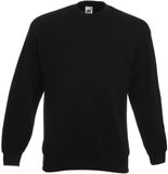 Fruit Of The Loom Heren Set-In Belcoro® garen Sweatshirt (Zwart)
