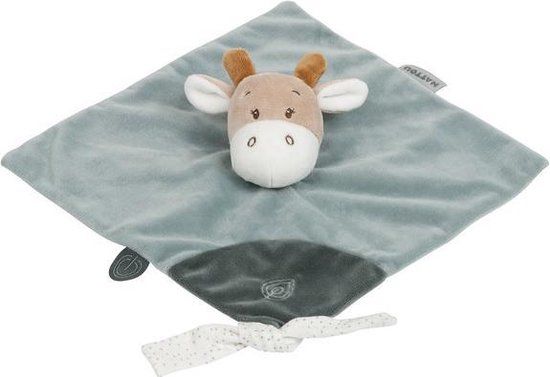 Nattou Giraf Luna Knuffeldoekje - Groen/Beige - 27x27 cm