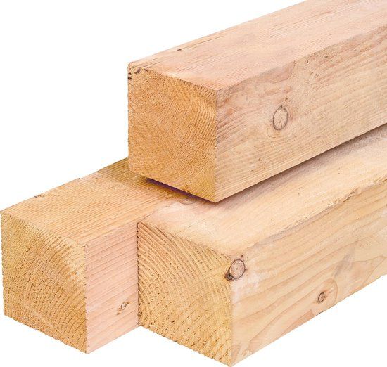 Tuindeco Douglas palen 15 x 15 x 250 cm ongeschaafd