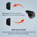 kwmobile 6x cover voor in-ear oortjes geschikt voor Sony WF-C510