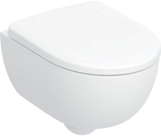 Geberit Renova Compact Pack Wandcloset Diepspoel Rimfree 49cm Incl. Zitting Softclose
