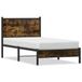 VidaXL Cadre de lit Chêne fumé Métal 80x200 cm