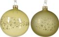 Decoris Kerstbal glas d8 cm pistache a2 kerst