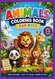 Animals Animals Coloring Book for Kids Ages 3–8