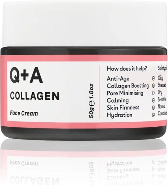 Q+A Collagen Face Cream - 50ml - Vegan - Anti-Aging - Unisex
