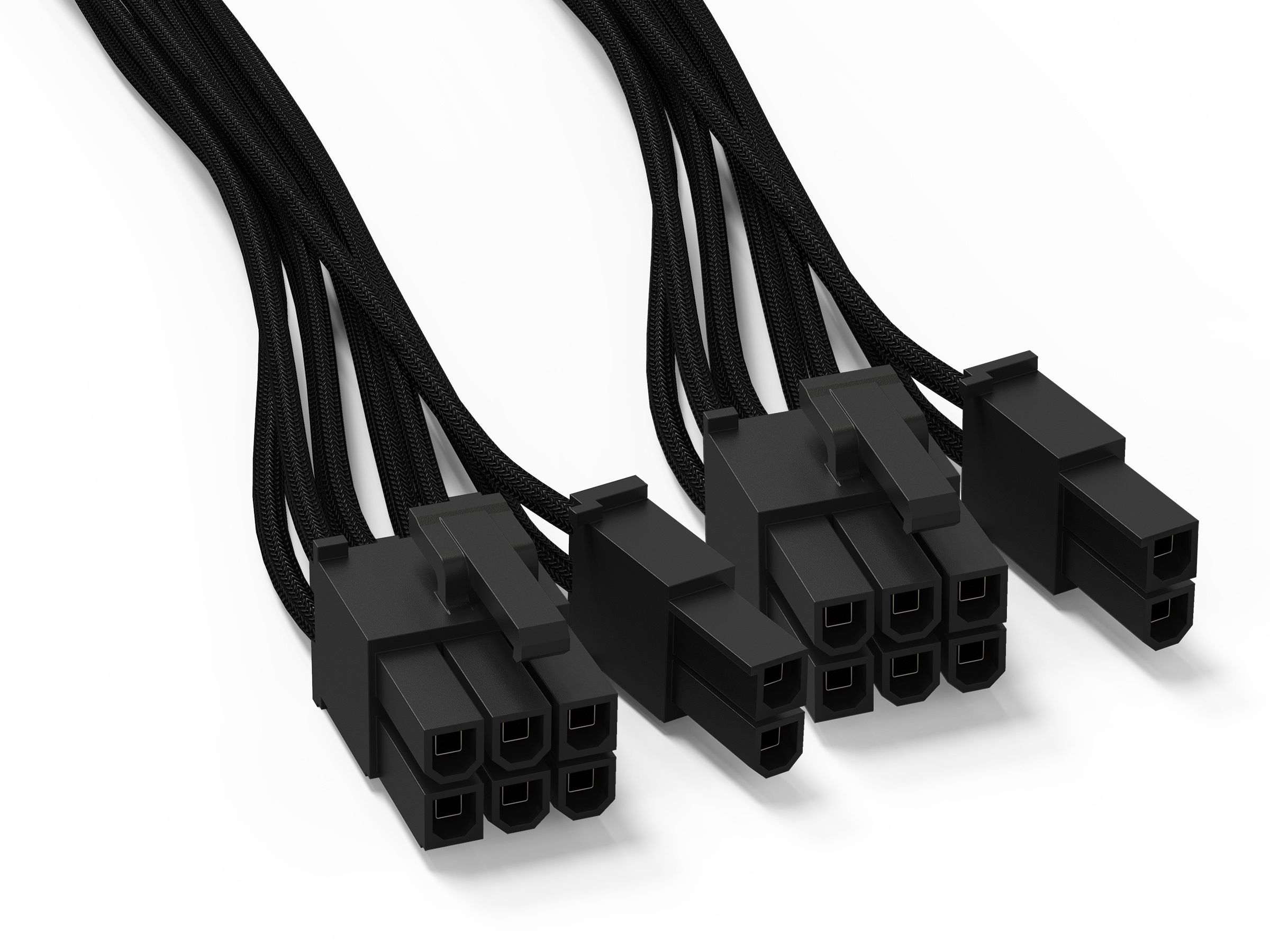be quiet! BC071 - Sleeved Cable - Black - 0.6 m