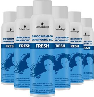 Schwarzkopf Fresh Droogshampoo - 6 x 150 ml - Voordeelverpakking