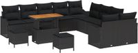 vidaXL Banc de jardin noir