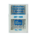 Prym 152286 naaimachinenaalden 287(690) ronde kolven, 100, zilverkleurig, nr. 90