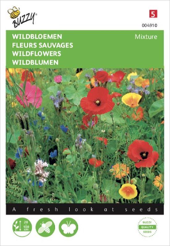 Buzzy Zaden - Wildbloemen mengsel Vlinders & Insecten 5 gram