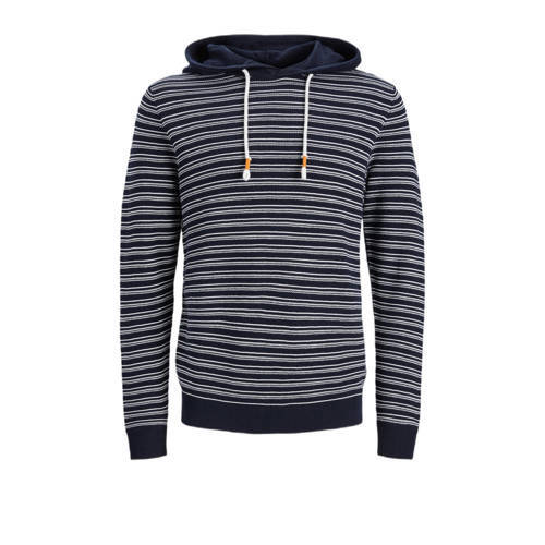 JACK & JONES JACK & JONES gestreepte trui JJROB donkerblauw