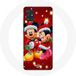 Maniacase Hoesje voor Samsung Galaxy A51 5G Mickey Mouse en Minnie Mouse op eerste kerstdag