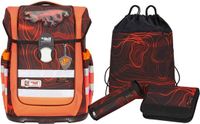 McNeill Ergo Complete Schooltas Set 4-delig Drache Rood Veelkleurig