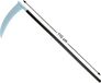Atosa Zwarte zeis van magere Hein - plastic - 110 cm - Halloween verkleed accessoires - wapens