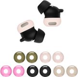 kwmobile 10x Siliconen hoesje voor Google Pixel Buds Pro 2 oordopjes - Siliconen beschermhoes voor in-ear koptelefoon set - meerkleurig