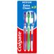 Colgate Extra schone middelgrote tandenborstel (geassorteerd) met een reinigingstip die de tanden bereikt en reinigt, (Pack van 3)