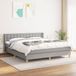 Maison Exclusive - Lit boxspring avec matelas, gris clair, 160 x 200 cm, textile
